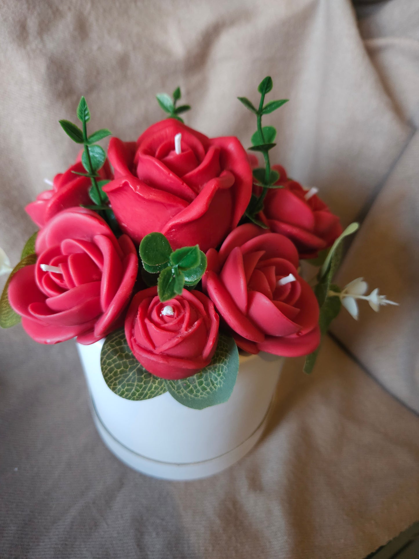 Roses Candle or Wax Melts Bouquet