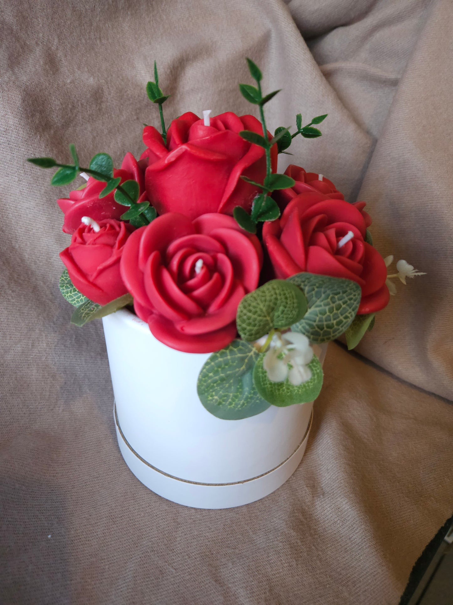 Roses Candle or Wax Melts Bouquet