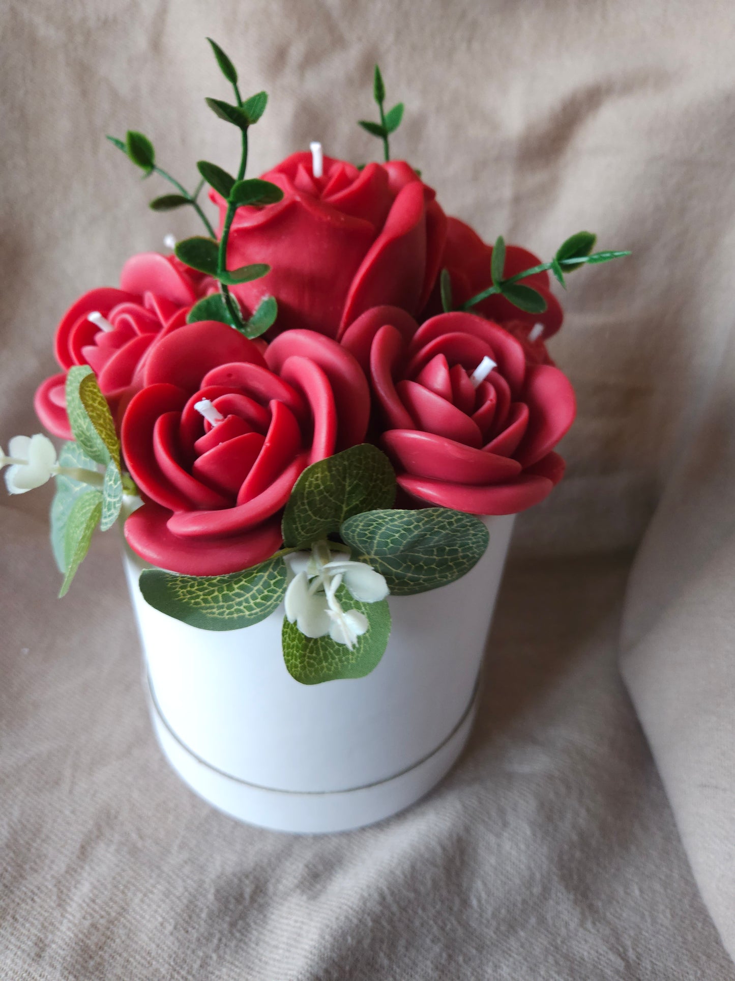 Roses Candle or Wax Melts Bouquet