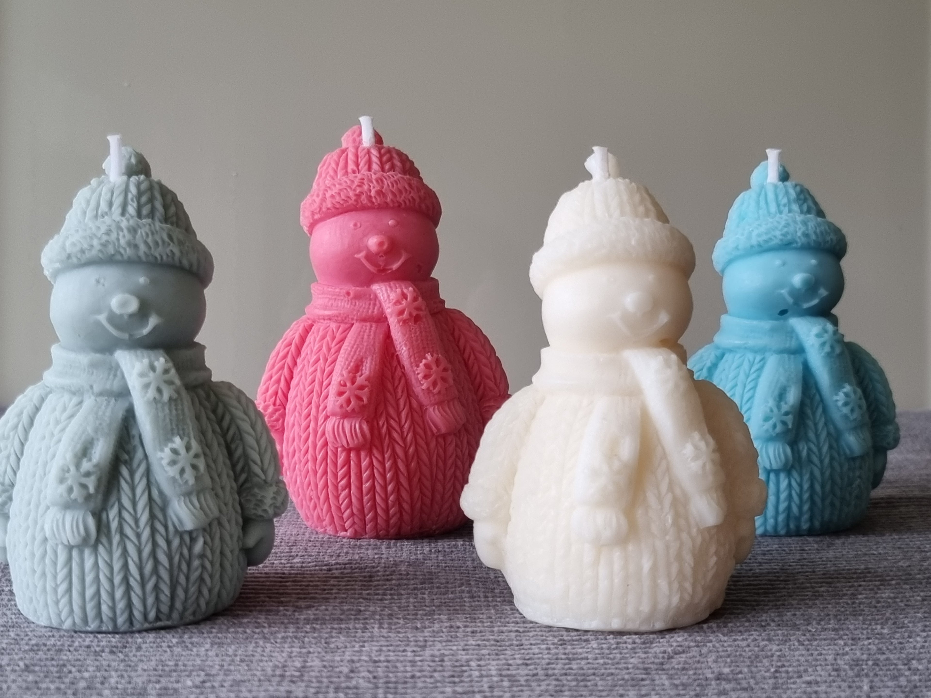 Snowman Candle/ Christmas Candle/ Winter Candle