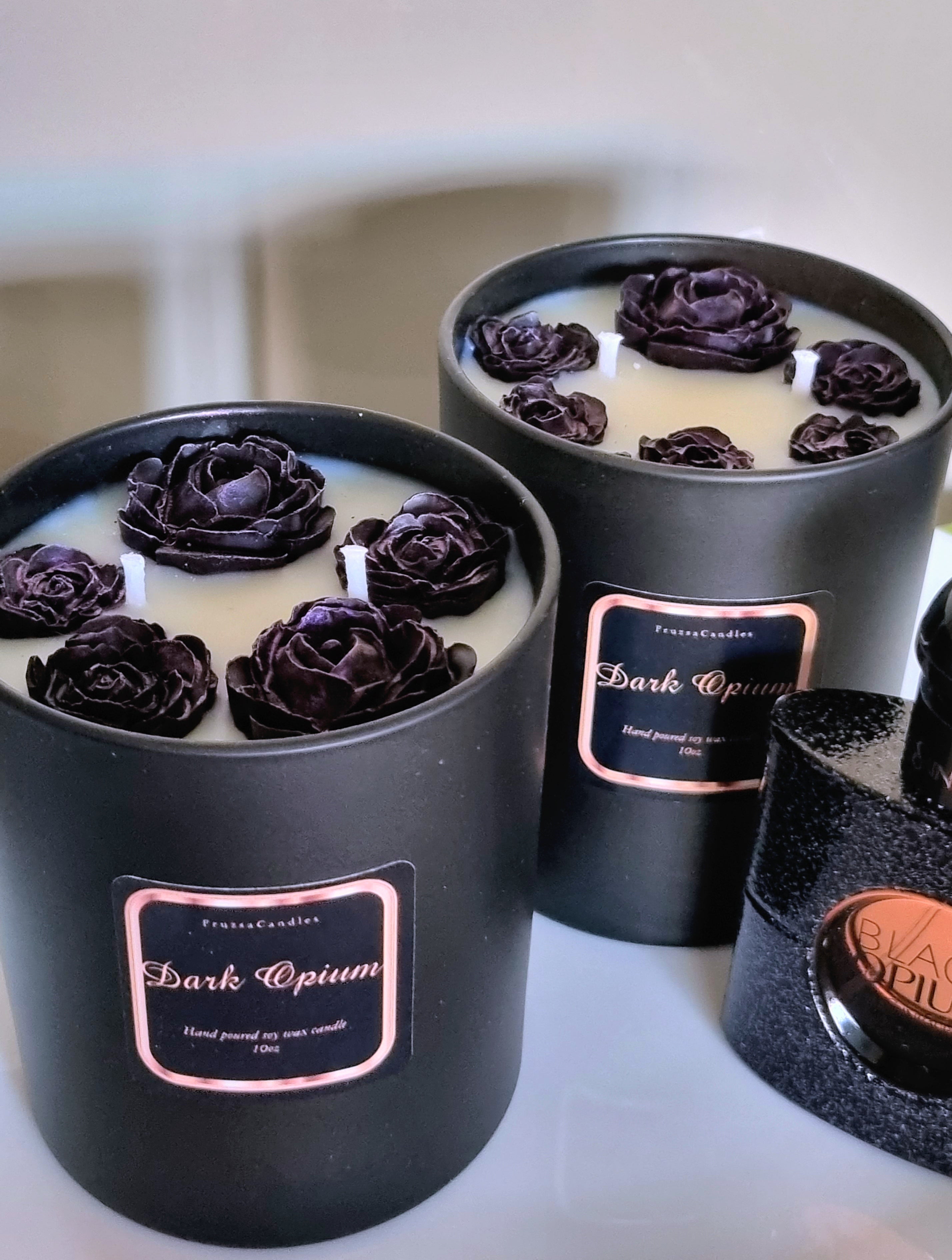 Luxury Black Opium Scented Candle/Perfume Candle/Two wick Candle/Soy Candle