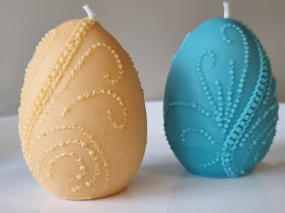 Decorated Scented Easter Eggs/Spring Candles/ Handcrafted Soy Candles