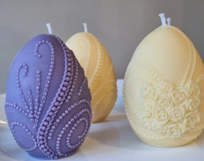 Decorated Scented Easter Eggs/Spring Candles/ Handcrafted Soy Candles