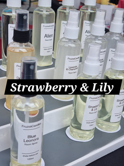 Strawberry & Lily scented Room and Linen Spray/100ml
