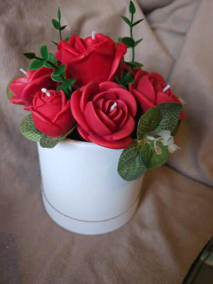 Roses Candle or Wax Melts Bouquet