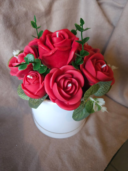 Roses Candle or Wax Melts Bouquet