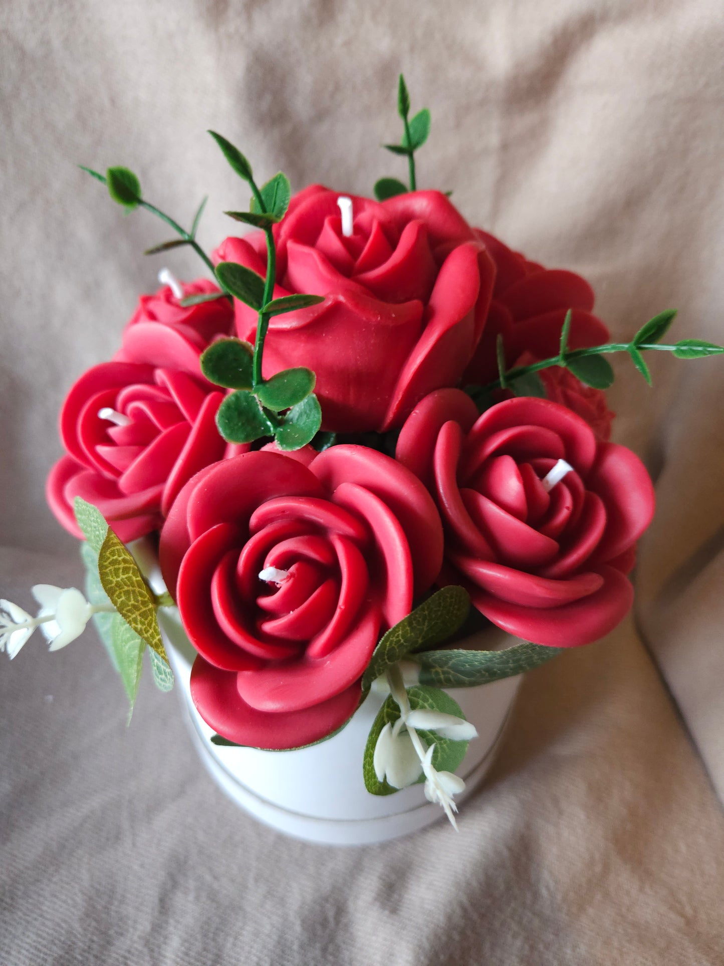 Roses Candle or Wax Melts Bouquet