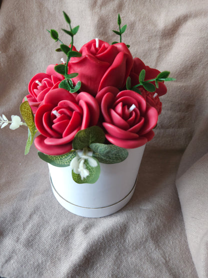 Roses Candle or Wax Melts Bouquet