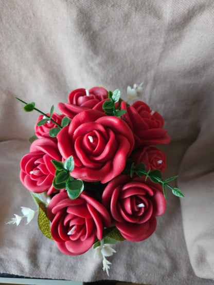 Roses Candle or Wax Melts Bouquet