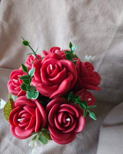 Roses Candle or Wax Melts Bouquet