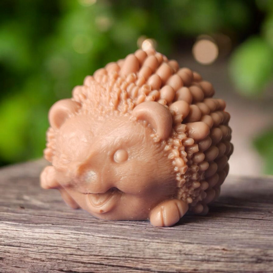 Adorable Hedgehog Candle/ Scented Handmade Soy Candle