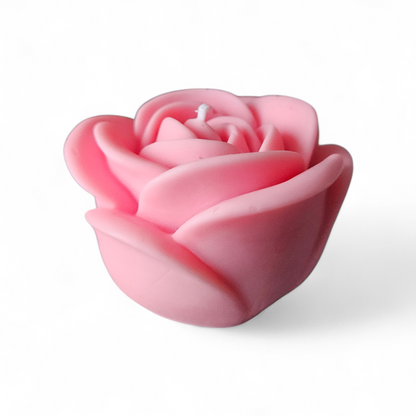 Rose Shaped Soy Wax Candle – Scented Decorative Flower Candle – Handmade Gift – Choose Colour+Scent