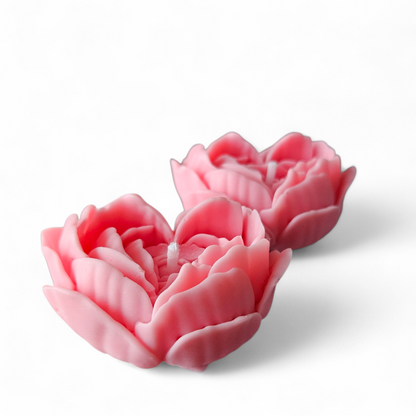 Hearth Peony Rose Shaped Soy Wax Candle – Scented Decorative Flower Candle – Handmade Gift – Choose Colour+Scent