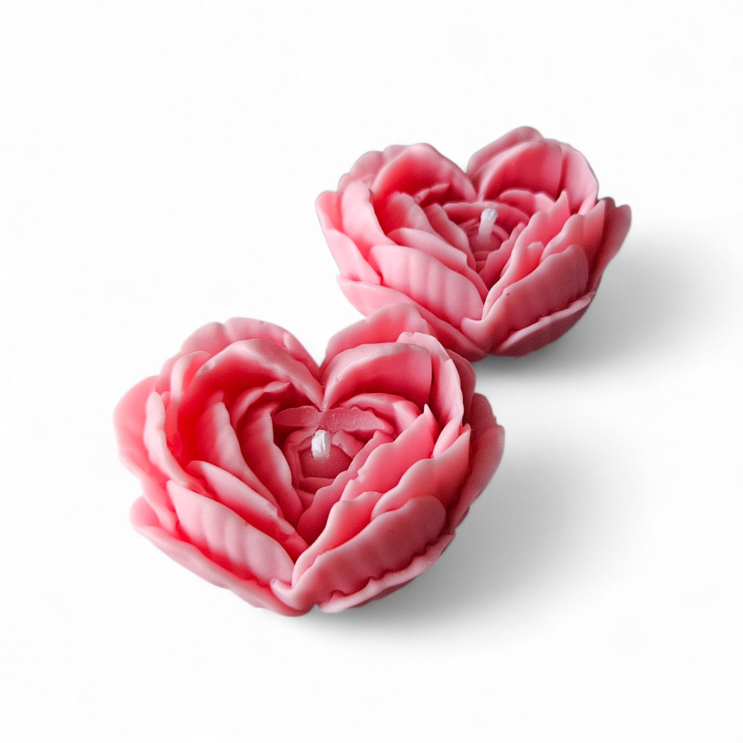 Hearth Peony Rose Shaped Soy Wax Candle – Scented Decorative Flower Candle – Handmade Gift – Choose Colour+Scent