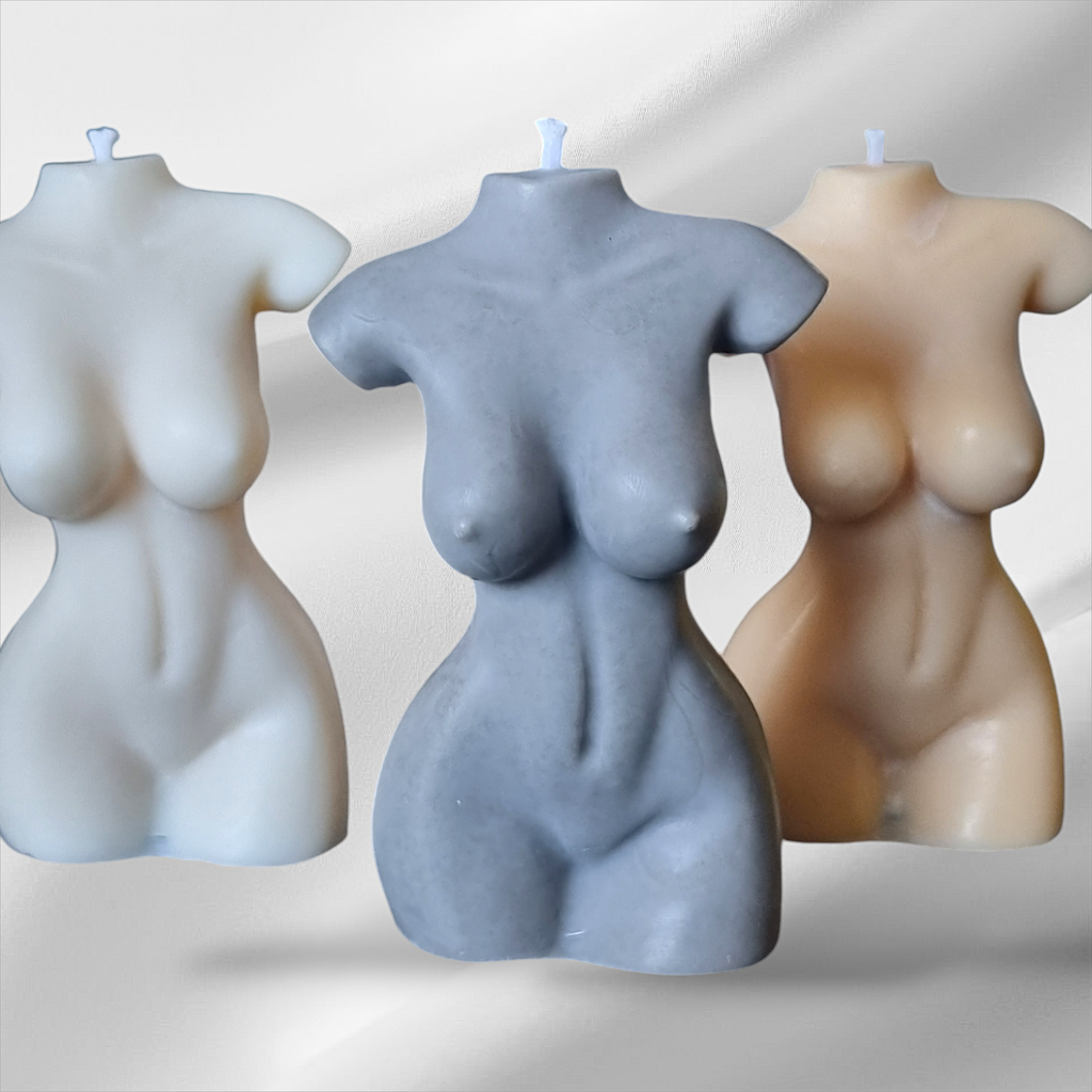 Lady, Female Body Torso Candle/Handmade Soy Candle/Naked Candle