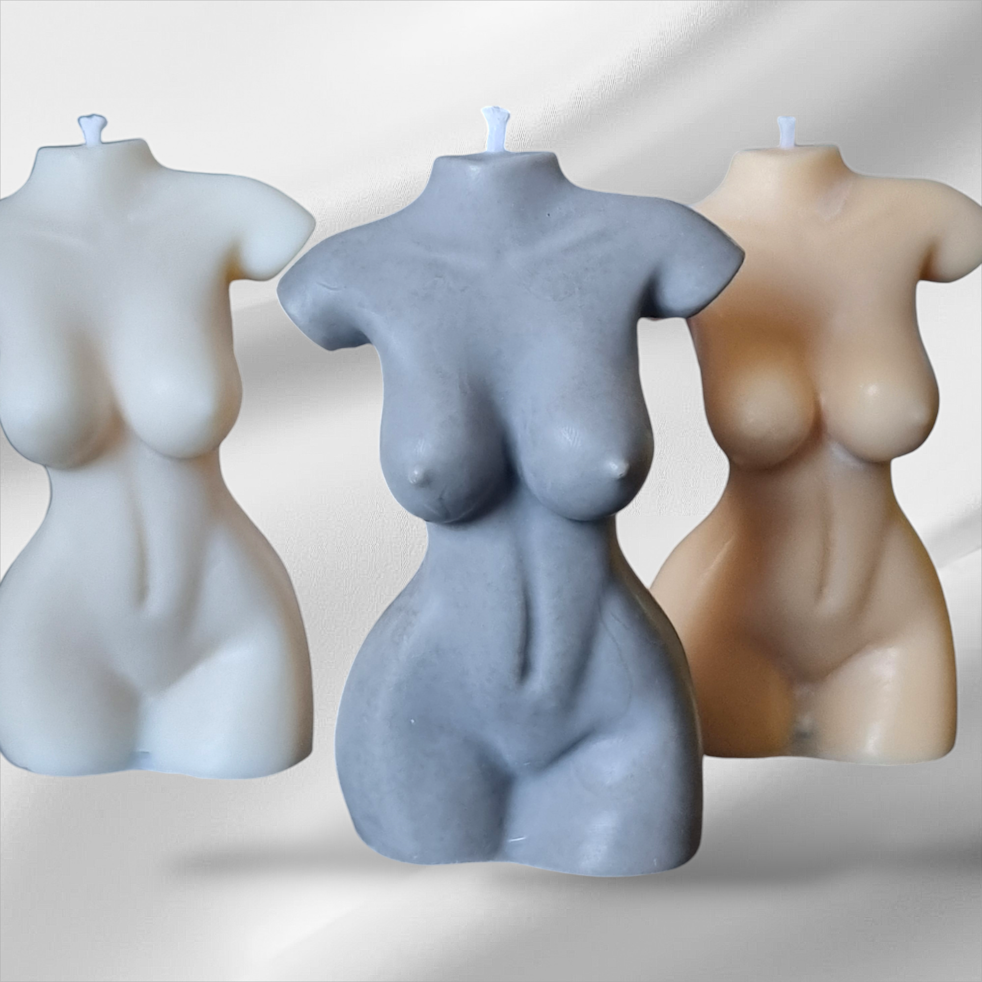 Lady, Female Body Torso Candle/Handmade Soy Candle/Naked Candle
