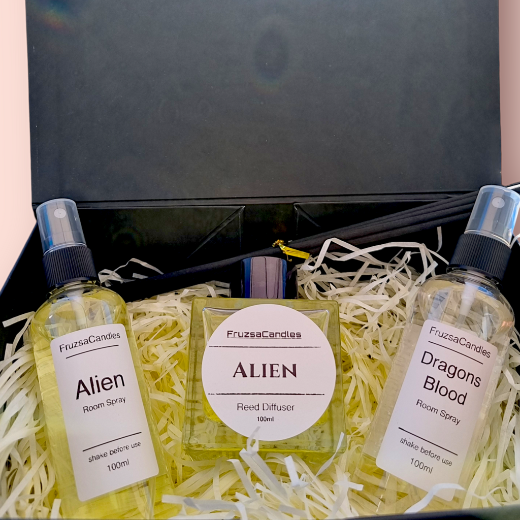 Handmade Home Fragrance Gift Box/ 1 Reed Diffuser & 2 Room Sprays/ Choose Your Scent