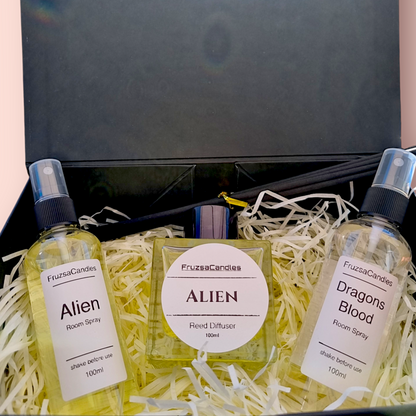 Handmade Home Fragrance Gift Box/ 1 Reed Diffuser & 2 Room Sprays/ Choose Your Scent