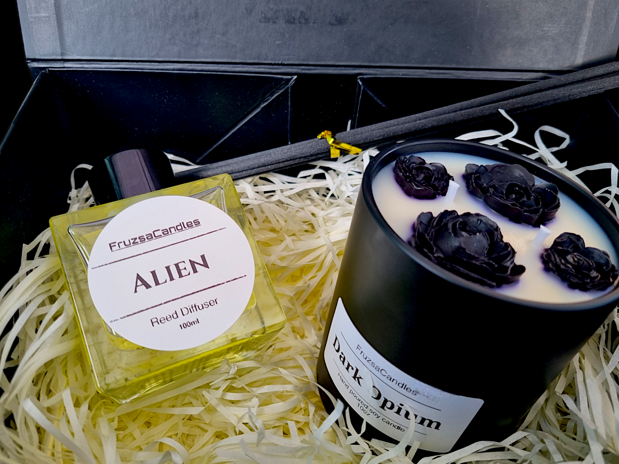 Handmade Home Fragrance Gift Box/ 1 Container Candle & 1 Reed Diffuser/ Choose Your Scent