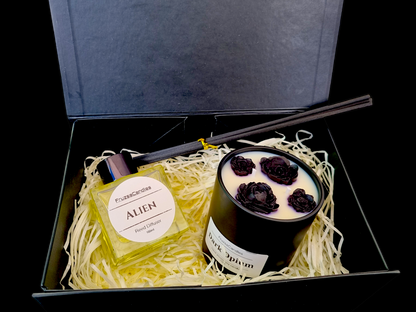 Handmade Home Fragrance Gift Box/ 1 Container Candle & 1 Reed Diffuser/ Choose Your Scent
