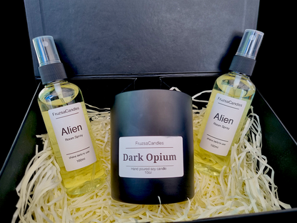 Handmade Home Fragrance Gift Box/ 1 Container Candle & 2 Room Sprays/ Choose Your Scent