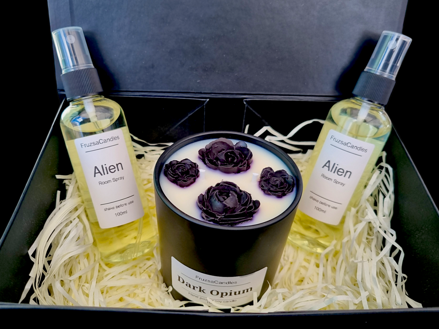 Handmade Home Fragrance Gift Box/ 1 Container Candle & 2 Room Sprays/ Choose Your Scent