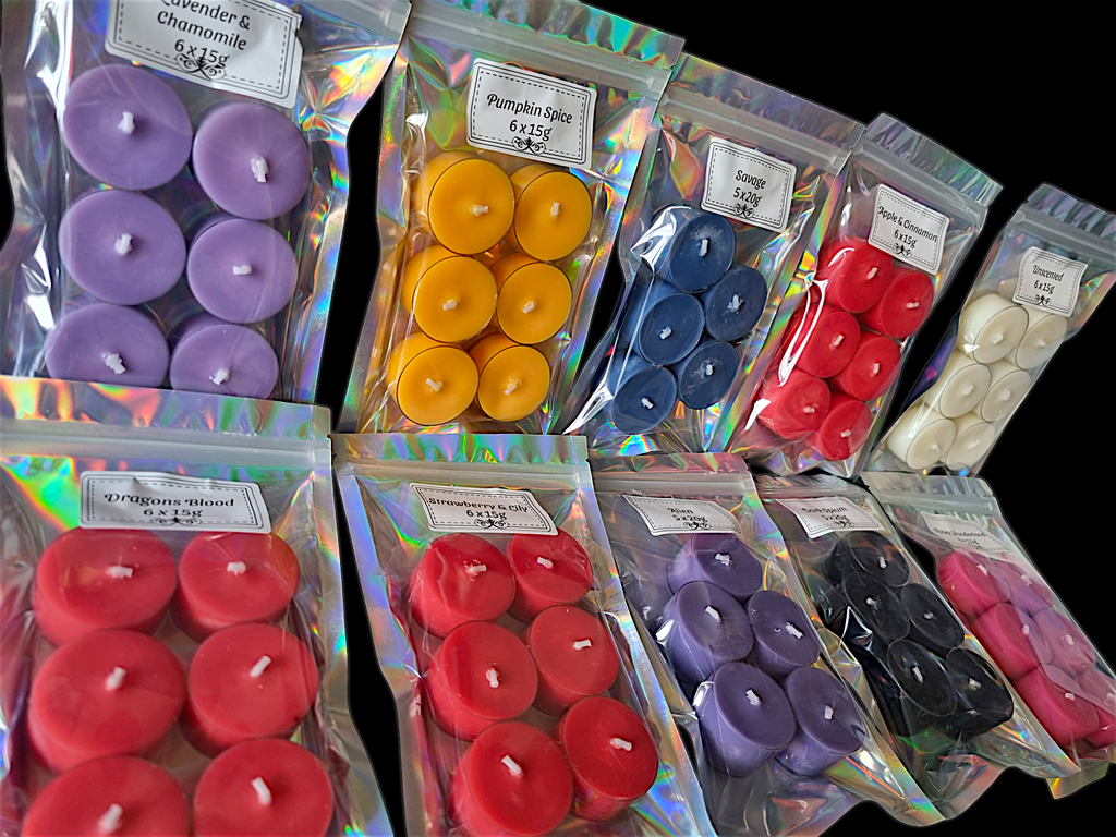 Highly Scented Tea Light Candles/ Handmade Soy Candles