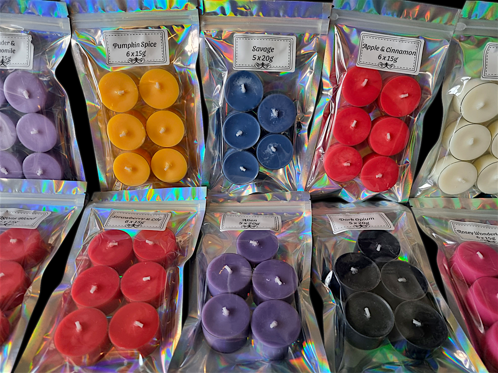 Highly Scented Tea Light Candles/ Handmade Soy Candles