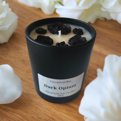 Dark Opium Scented Handmade Soy Candle 10oz/ Highly Scented candle