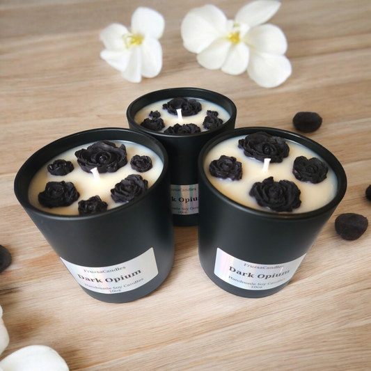 Dark Opium Scented Handmade Soy Candle 10oz