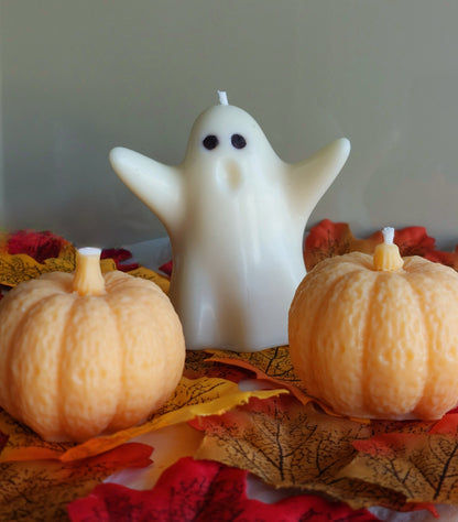 Halloween Ghost & Pumpkins candle set/Soy Candle/Autumn Home Decoration